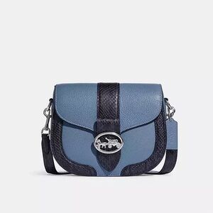 Coach Blue and Black Crossbody Bag